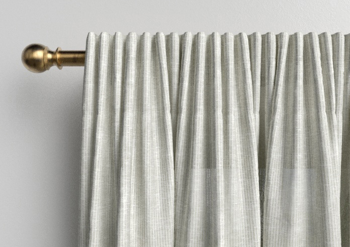 Pesaro Stripe Voile, White - Made to Measure Curtains - Image 9